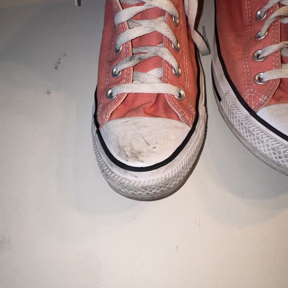 Converse Chuck Taylor All Star High Top Sneakers Pink/Salmon Women’s Size 10 - Picture 2 of 13